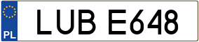 Trailer License Plate